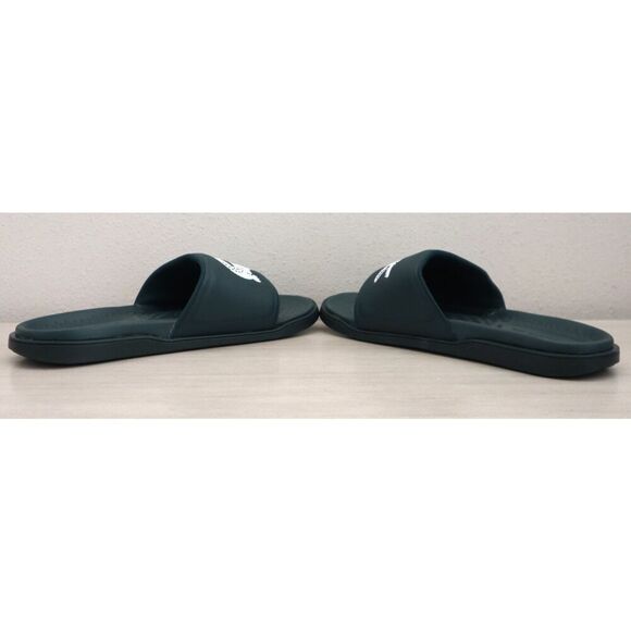Lacoste 0922-1-CMA Men\'s Sz 12 Dark Green/White Croco Dualiste Slides Sandals